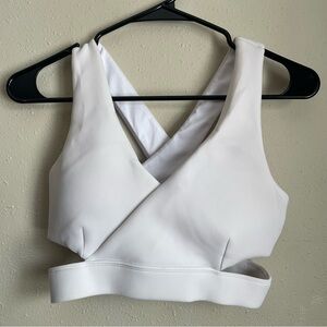 Cleo Harper White Athletic Top Sports Bra